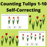 Counting Flowers (Tulips) 1-10 Self-Correcting - Google Sl