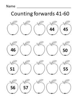 Counting Forward 1 - 100 | Missing Numbers | Number Boards | TPT