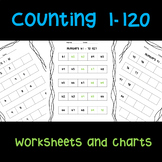 Counting Forward 1 to 120 Worksheets and Chart