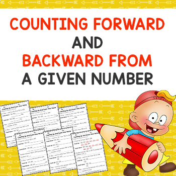 Preview of Counting Forward & Backward From a Given Number