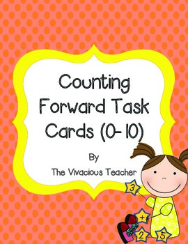 Preview of Counting Forward Task Cards (Numbers 1-10)