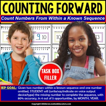 Preview of Counting Forward Up to 20 Task Box Filler BUNDLE Early Math Skills