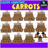 Counting Garden Carrots Clip Art Set {Educlips Clipart}