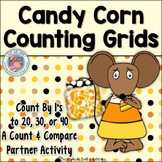 Count to 20, 30, or 40, Candy Corn Grids