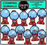 Counting Gumballs Clip Art Bundle  {Educlips Clipart}