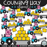 Counting Hay Clipart