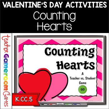Preview of Counting Hearts Teacher vs Student Powerpoint Game