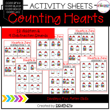 Preview of Math Addition and Subtraction Activity Sheets | K - Grade 2 