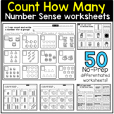 Counting How Many - Number Sense Worksheets