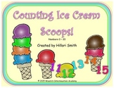 Counting Ice Cream Scoops Numbers 0-20