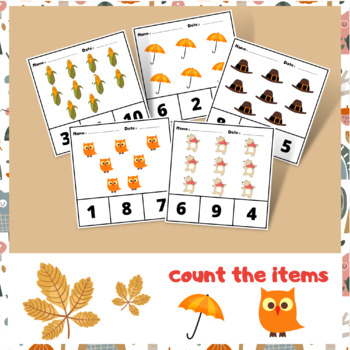 Counting Items To 10  Kindergarten Math Worksheets  Kindergarten Assessment