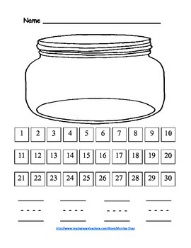 Counting Jar by Maritza Good Idea | Teachers Pay Teachers