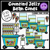 Counting Jelly Bean Cones Clipart