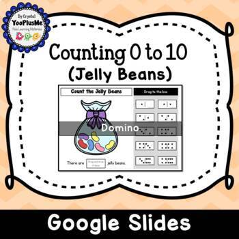 Preview of Counting Jelly Beans (1 to 10) - Dominos