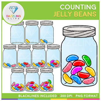 Preview of Counting Jelly Beans Clip Art