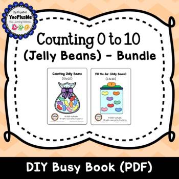 Preview of Counting Jelly Beans DIY Interactive Books