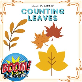 Preview of Counting Leaves Fall Activity - Boom Cards