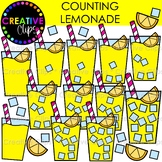 Counting Lemonade Clipart: Summer Counting and Math Clipart