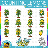 Counting Lemons 0-10 Clip Art