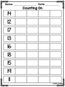 Counting Worksheets for Numbers 0-20 by The Primary Post by Hayley Lewallen