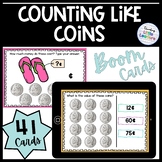 Counting Like Coins Boom Cards