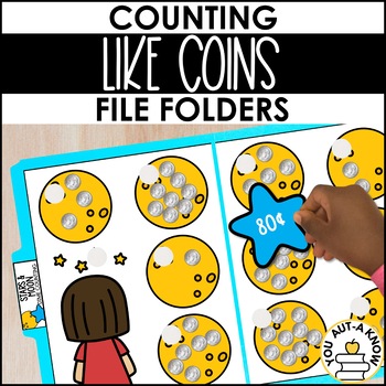 Preview of Counting Like Coins File Folders