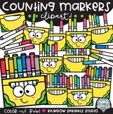 Counting Markers Clipart