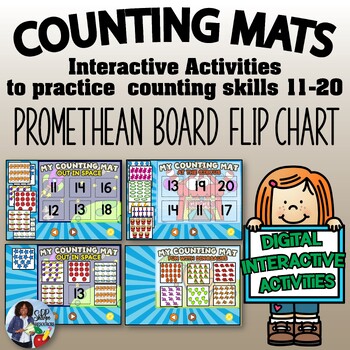 Preview of Counting Mats 11-20 ~ Promethean Flip Chart