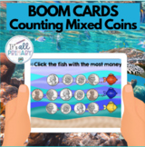 Counting Mixed Coins - BOOM™ CARDS
