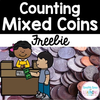 Preview of Counting Mixed Coins FREEBIE
