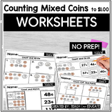 Counting Mixed Coins Worksheets | Money Counting | U.S. Co