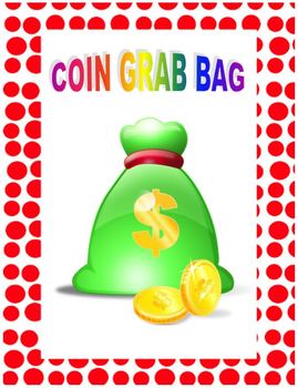 Preview of Coin Grab Bag - Counting Money Coins Activity