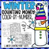 Counting Money Color-By-Number l Winter Themed