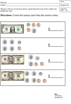 Preview of Counting Money; Differentiated for Special Ed, Life Skills Math