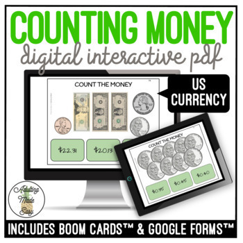 Preview of Counting Money Digital Interactive Activity