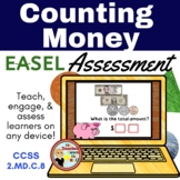 Counting Money Easel Assessment - Digital Money Counting Activity