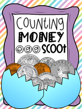 Preview of Counting Money Egg Scoot