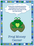 Counting Money Frog File Folder/Center Game