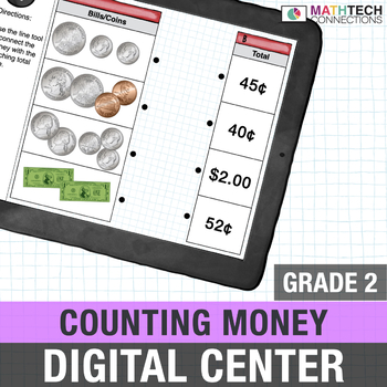 Preview of Counting Money 2nd Grade Digital Math Activities for Google Classroom