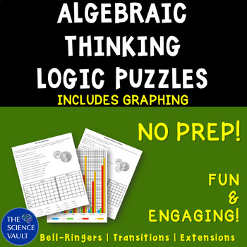 Preview of Algebraic Thinking Logic Puzzles plus Graphing for Critical Thinking