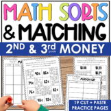 2nd Grade and 3rd Grade Counting Money Worksheets Cut and 