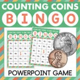 Counting Coins Money BINGO Math Game Pennies Dimes Nickels