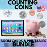 Counting Money - Mixed US Coins - Boom™ Cards and Printabl