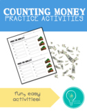 Counting Money Practice – Printable Activities (special ed