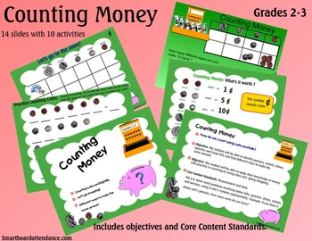 Preview of Counting Money Lesson/Activities Grade 1-3