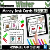 Counting Money Task Card Activity: Winter FREEBIE