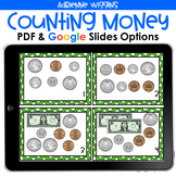 Counting Money Task Cards (PDF & Google Classroom) Distanc