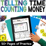 Morning Work Counting Money Telling Time Practice First Gr