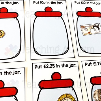 counting money uk coins and notes life skills task cards by teaching