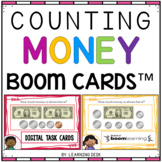 Counting Money US Coins and Bills Boom Cards First Second Grade